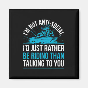 Sarcastic Jet Skiing I Watercraft Rider Jet Skiing Magnet