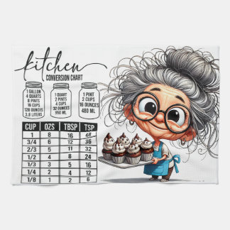 Sarcastic Kitchen Chart Tea Towel