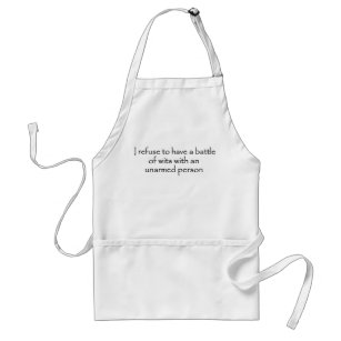 Sarcastic kitchen cooking apron battle of wits