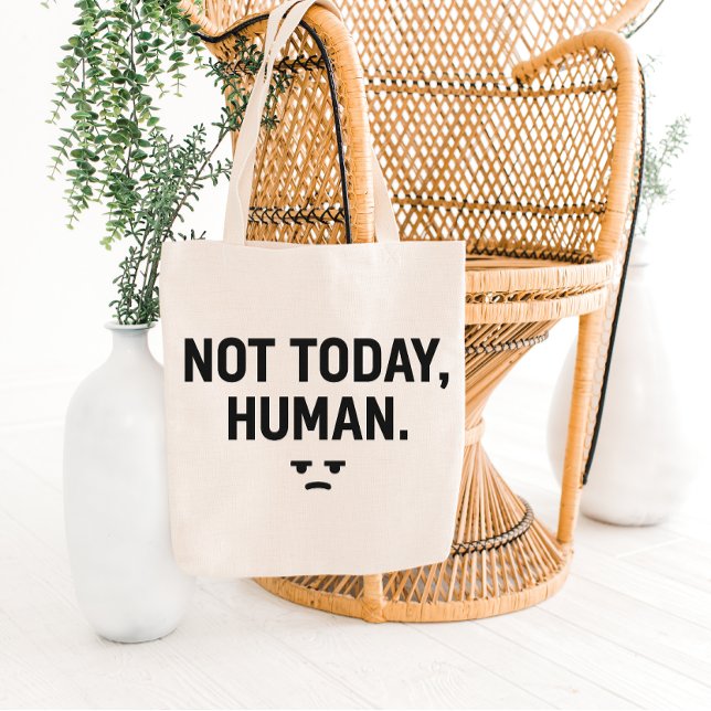 Sarcastic Minimalist Quote Tote Bag Design (Creator Uploaded)