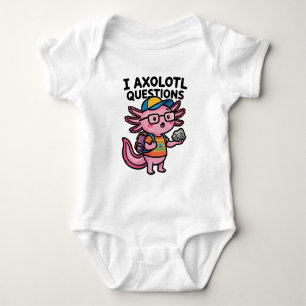 Sarcastic Nerd Axolotl I Axolotl Questions Meme Baby Bodysuit