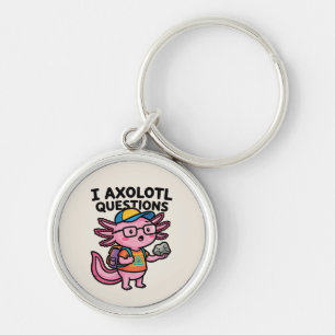 Sarcastic Nerd Axolotl I Axolotl Questions Meme Key Ring