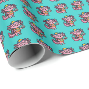 Sarcastic Nerd Axolotl I Axolotl Questions Meme Wrapping Paper
