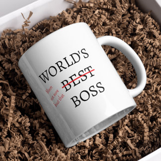 Sarcastic Office Humor Novelty Boss Gift Coffee Mug