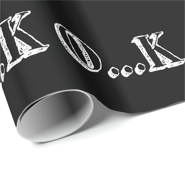 Sarcastic OK Wrapping Paper (Roll Corner)