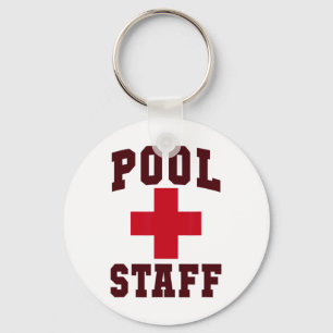 Sarcastic Pool Staff Off Duty Trip Lifeguards Vaca Key Ring