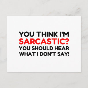 Sarcastic Postcard