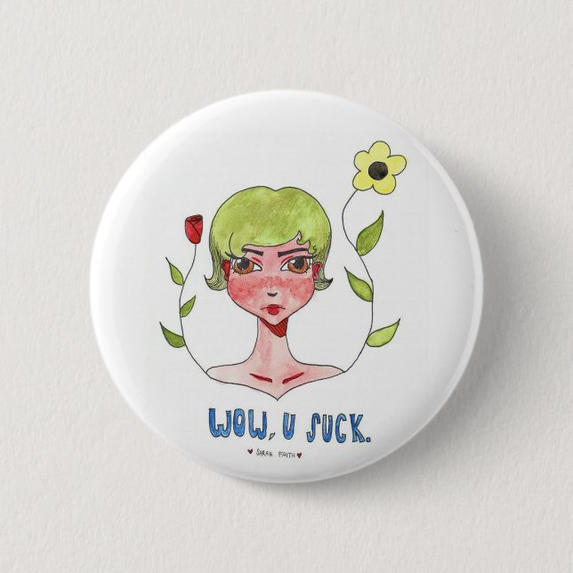 Sarcastic Queen Button (Front)