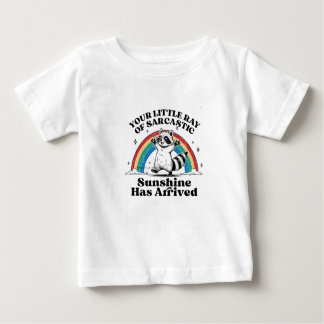 Sarcastic Racoon Rainbow Baby T-Shirt