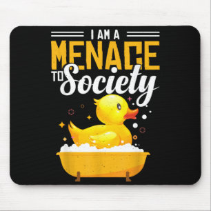 Sarcastic Rubber Duck Rubber Ducky Quote Mouse Pad