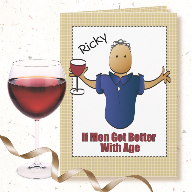 Sarcastic Sassy Funny Old Age Saying Male Birthday Card (Creator Uploaded)