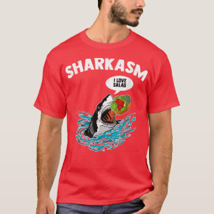 Sarcastic Shark Meme Humourous Vegetarian Vegan 1 T-Shirt