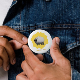 Sarcastic Sheep – Ewe Talkin’ to Me? 6 Cm Round Badge