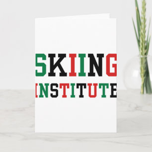 Sarcastic Skiing Institute Alumni Winter Cookies B Card