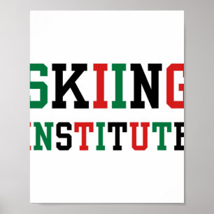 Sarcastic Skiing Institute Alumni Winter Cookies B Poster