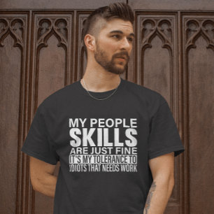 Sarcastic Skills Tee - Tolerance Humour
