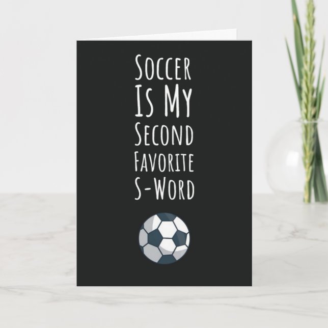 Sarcastic Soccer Cards Boys Sports For Him Funny (Front)