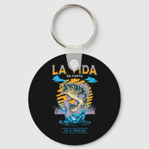 Sarcastic Spanish Fishing En Espanol Para Pescador Key Ring