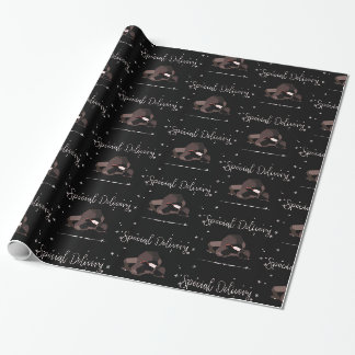 Sarcastic Special Delivery Script Lumps of Coal Wrapping Paper