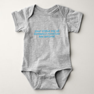 Sarcastic Sunshine Humour Character Design Baby Bodysuit