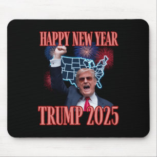 Sarcastic Trump Happy New Year 2025 47th President Mouse Pad