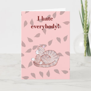 Sarcastic Valentine - Cat Holiday Card