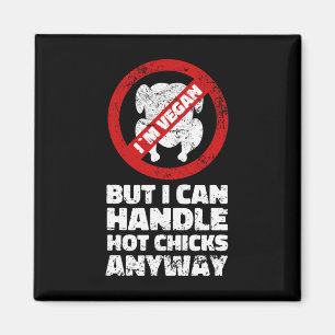 Sarcastic Vegan Chicken Quotes Vegetarian _1  Magnet