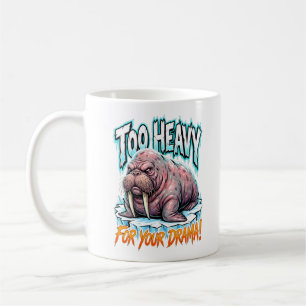 Sarcastic Walrus Too Heavy For Your Drama Coffee Mug