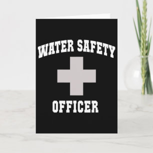 Sarcastic Water Safety Officer Boys Vacay Swim Cru Card