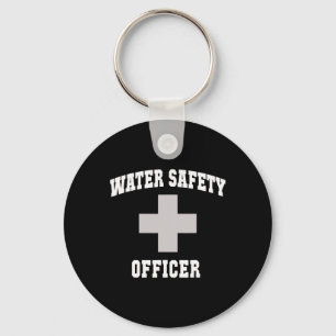 Sarcastic Water Safety Officer Boys Vacay Swim Cru Key Ring