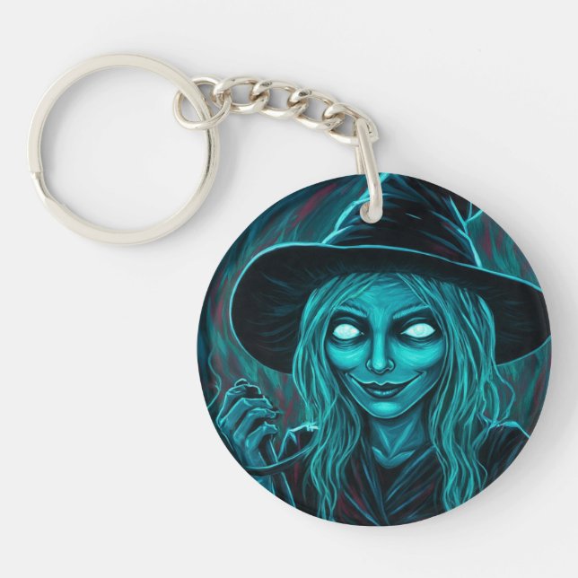 SarcasticWitchFace  Key Ring (Front)
