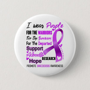 Sarcoidosis Awareness Month Ribbon Gifts 6 Cm Round Badge
