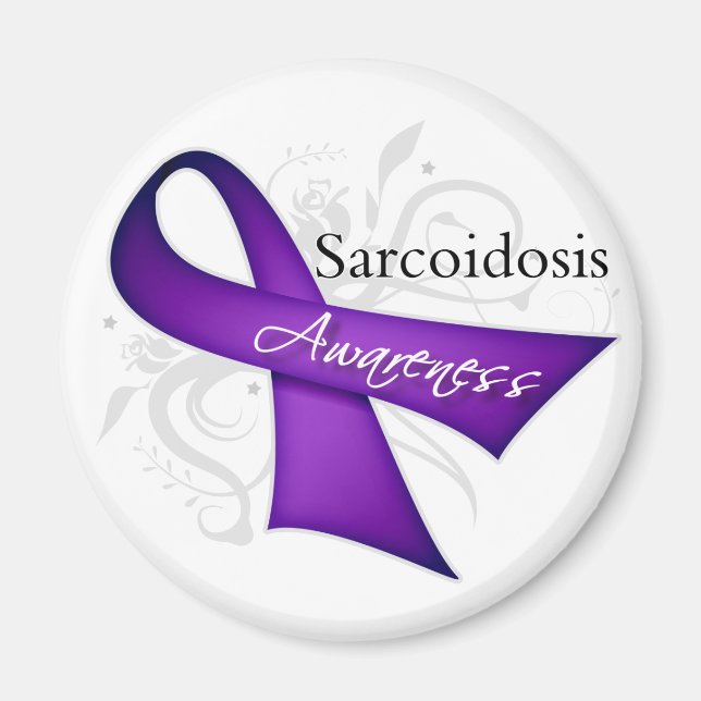 Sarcoidosis Awareness Ribbon Magnet (Front)
