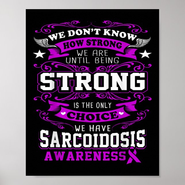 Sarcoidosis Awareness T Shirt For Women_men  Poster (Front)