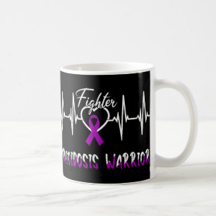 Sarcoidosis Awareness Warrior Heartbeat Fight Purp Coffee Mug