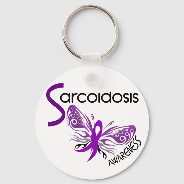 Sarcoidosis BUTTERFLY 3.1 Key Ring (Front)