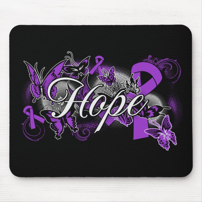 Sarcoidosis Hope Garden Ribbon Mouse Pad (Front)