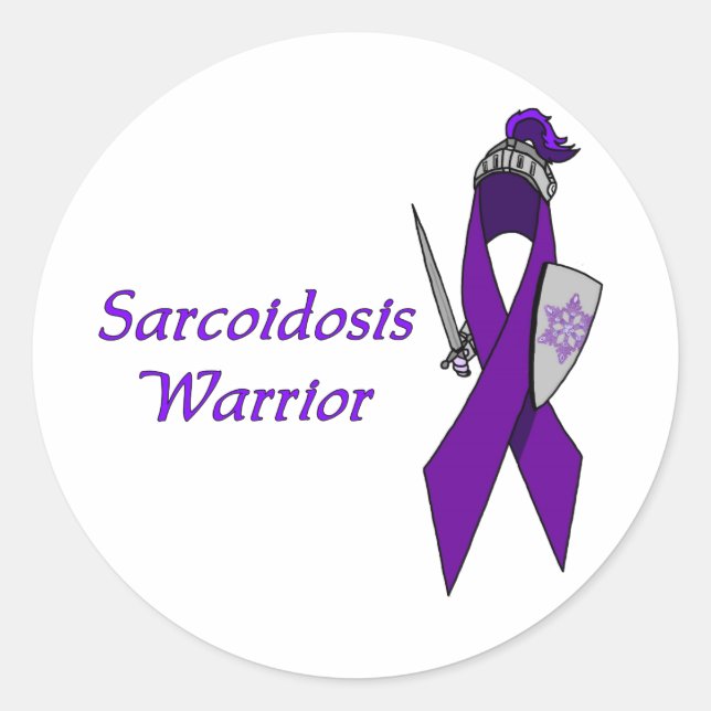 Sarcoidosis Warrior Sticker (Front)
