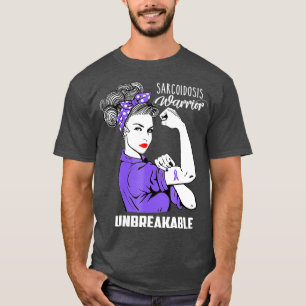 Sarcoidosis Warrior Unbreakable  Awareness Gift T-Shirt