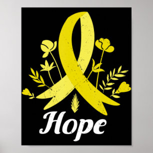 Sarcoma Awareness Month Hope Vintage Bone Cancer  Poster