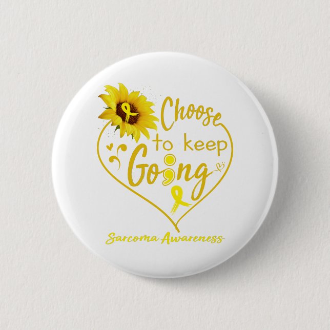 Sarcoma Awareness Month Ribbon Gifts 6 Cm Round Badge (Front)