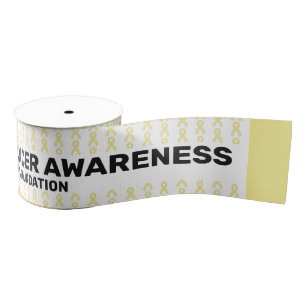 Sarcoma/Bone Cancer Awareness Pattern Ribbon Grosgrain Ribbon