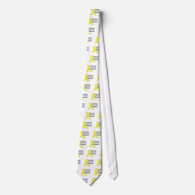 Sarcoma Cancer Awareness Ribbon Tie (Front)