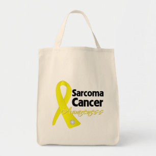 Sarcoma Cancer Awareness Ribbon Tote Bag