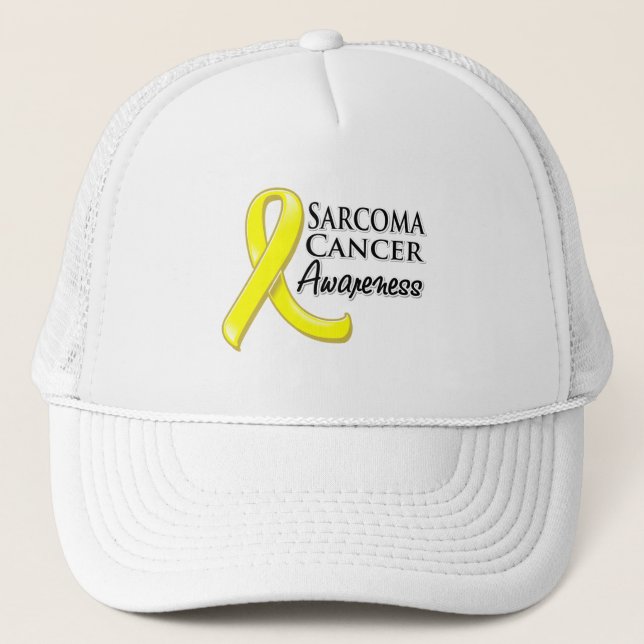 Sarcoma Cancer Awareness Ribbon Trucker Hat (Front)