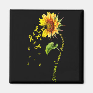 Sarcoma cancer awareness sunflower shirt magnet