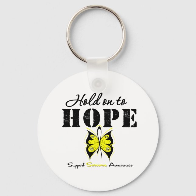Sarcoma Hold On To Hope Key Ring (Front)