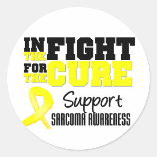 Sarcoma In The Fight For The Cure Classic Round Sticker