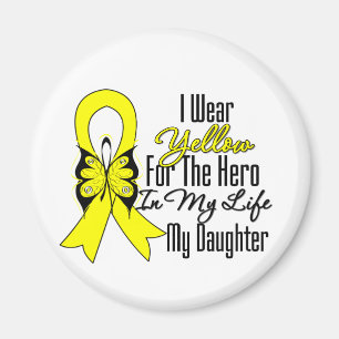 Sarcoma Ribbon My Hero My Daughter Magnet