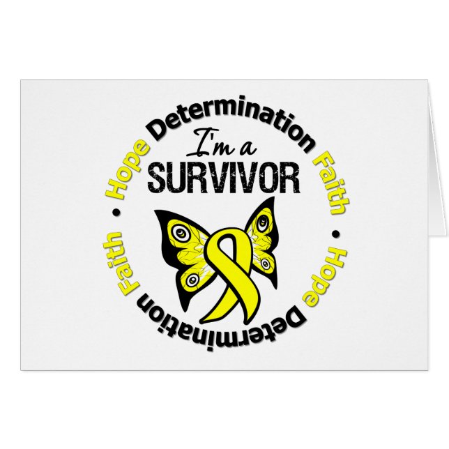 Sarcoma Survivor Hope Determination Faith (Front Horizontal)